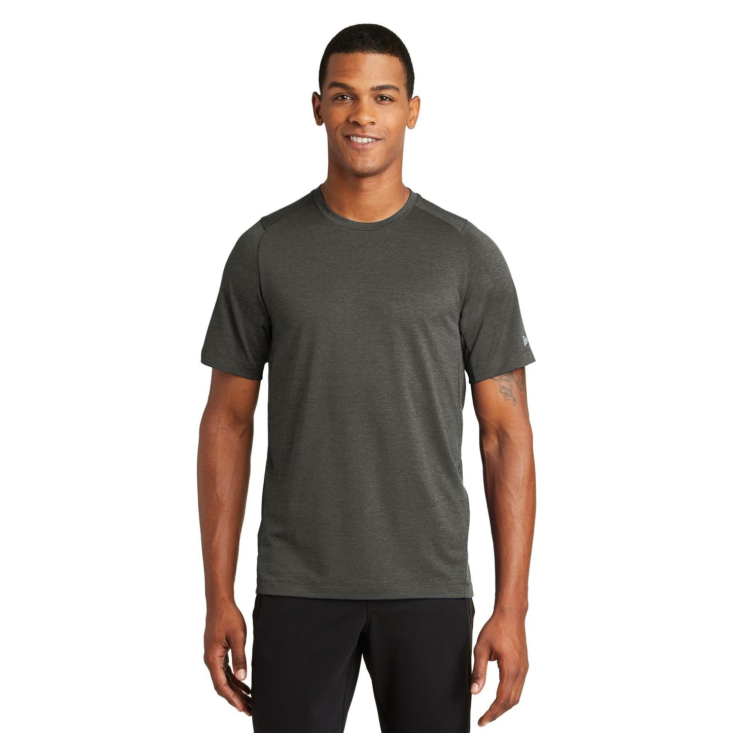 Black Solid T-Shirts - New Era - Moisture Wicking