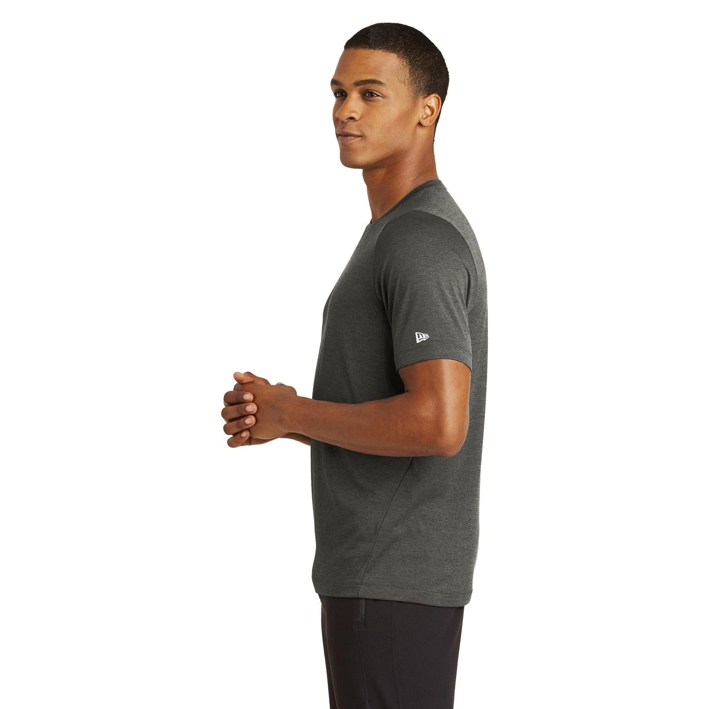 Black Solid T-Shirts - New Era - Moisture Wicking