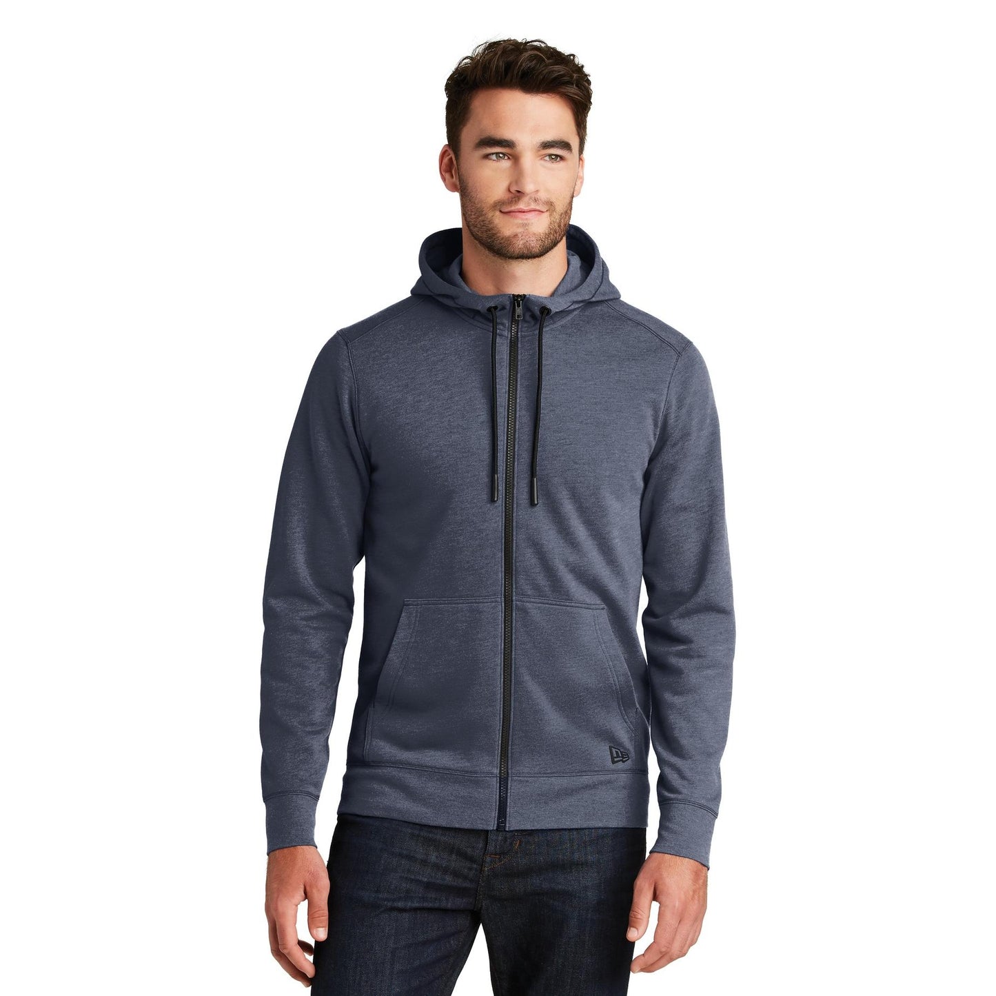Black Heather Hoodie - New Era - Tri-Blend Fleece