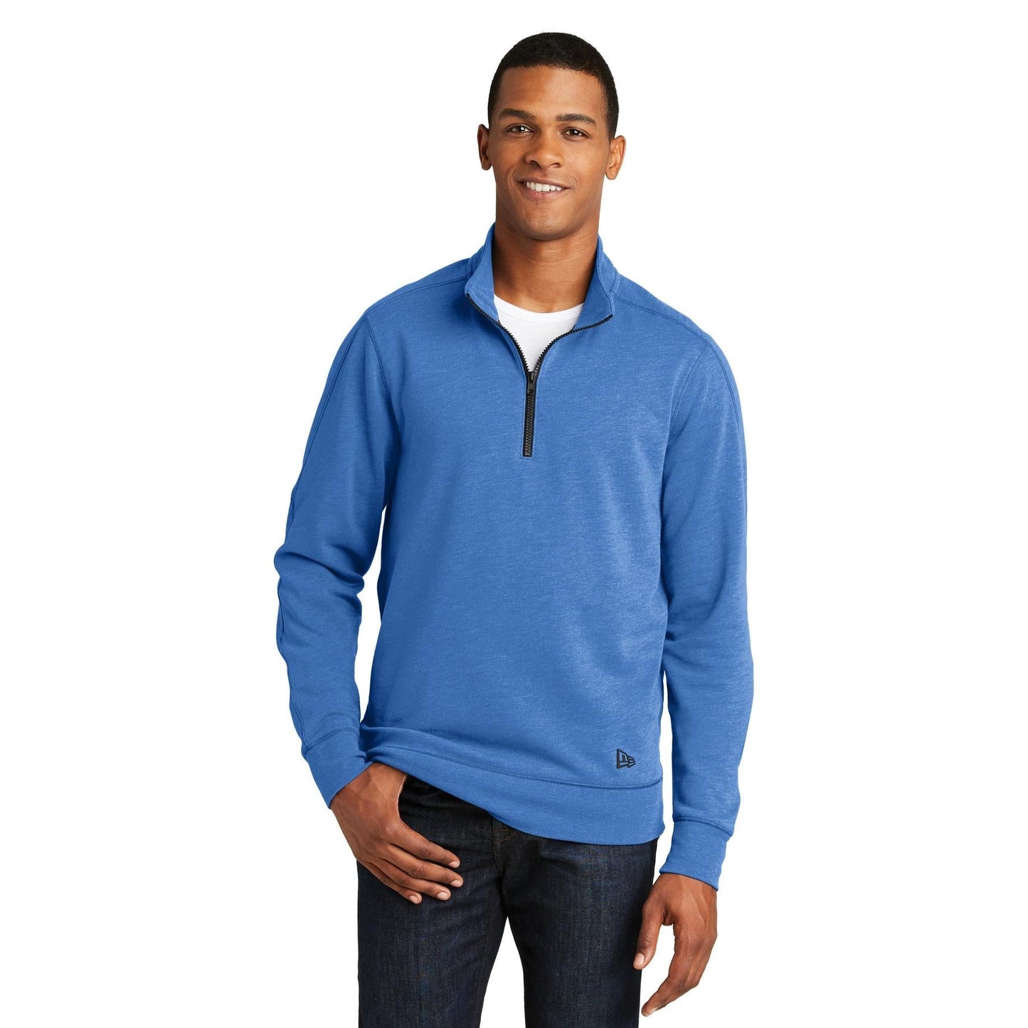 Black Heather Sweatshirt - New Era - Tri-Blend Fleece