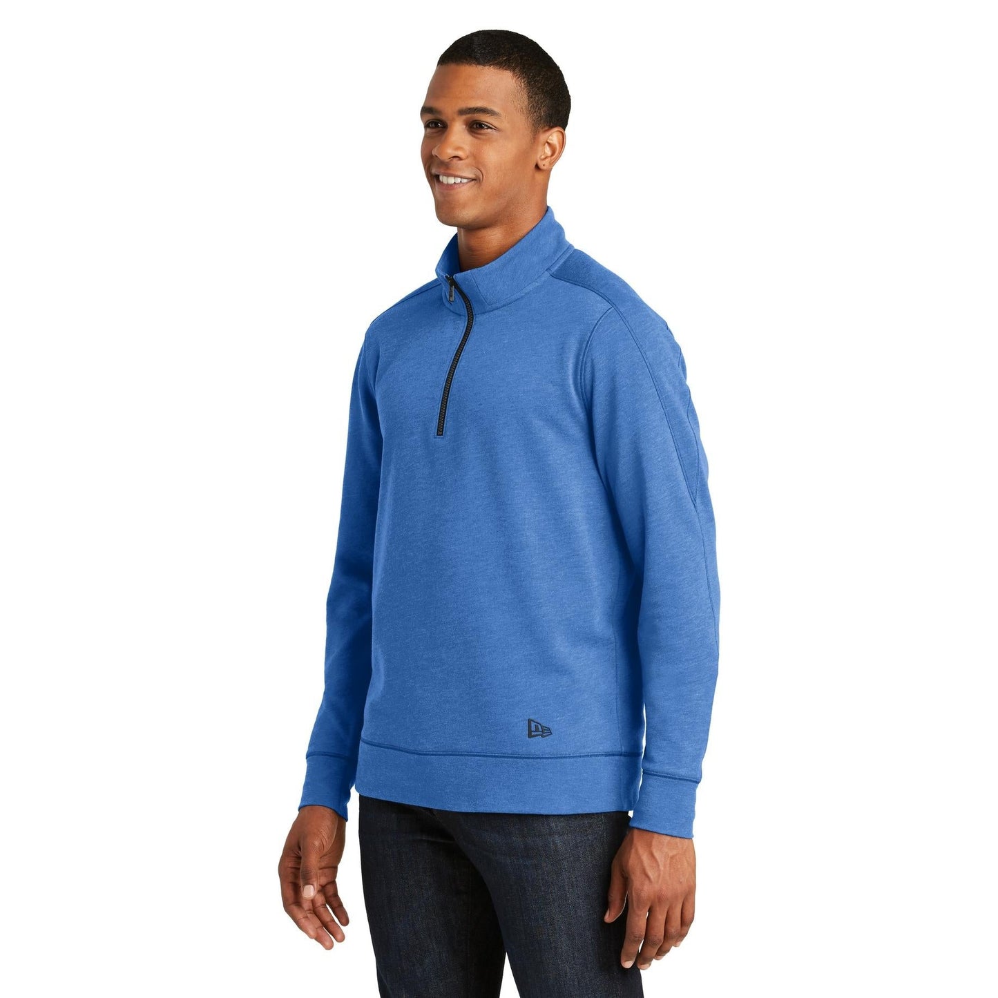 Black Heather Sweatshirt - New Era - Tri-Blend Fleece