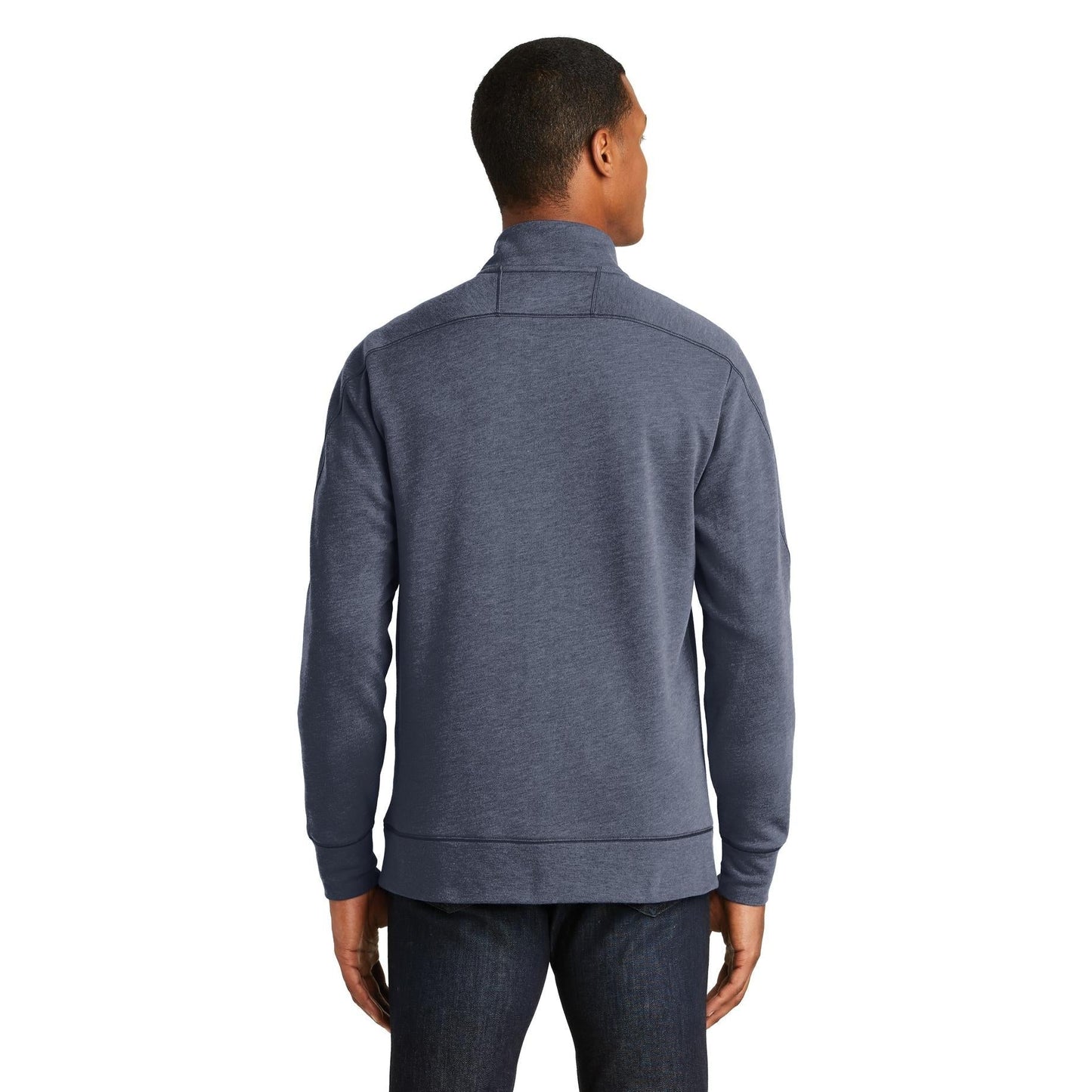 Black Heather Sweatshirt - New Era - Tri-Blend Fleece
