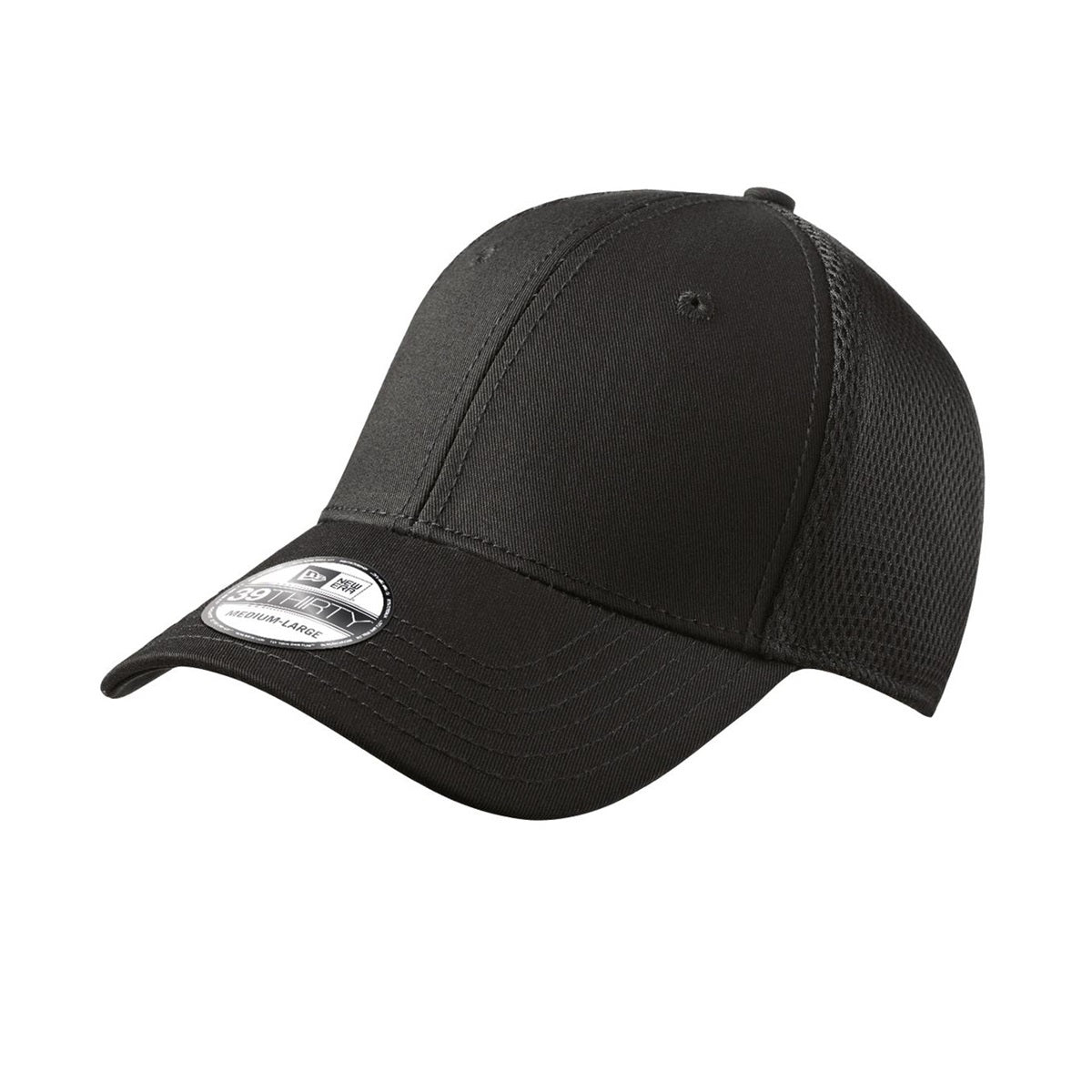 Black/Gold Ball Cap - New Era - Stretch Mesh Design