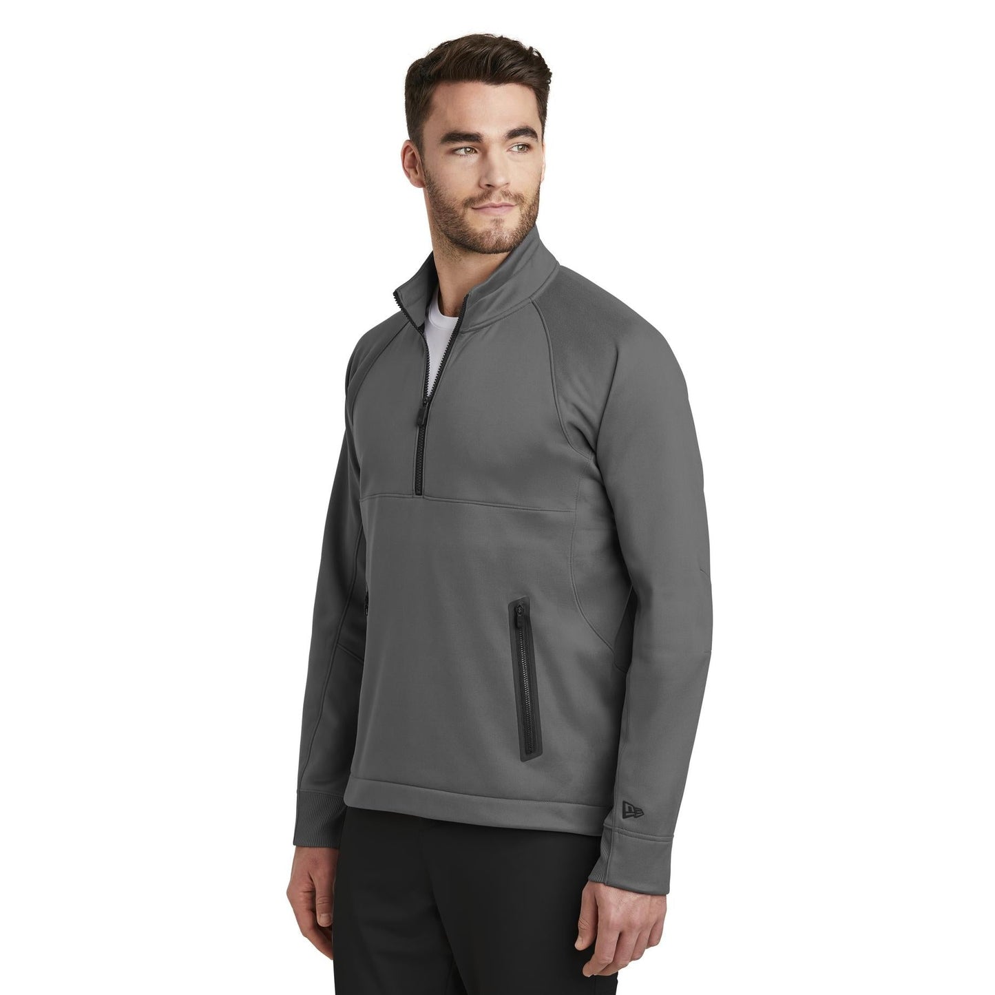Black Sweatshirts - New Era - Fleece Zip Pullover