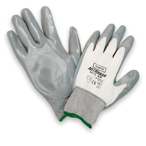 Nitrile Coated Nylon Gloves - North Safety - Durable Design