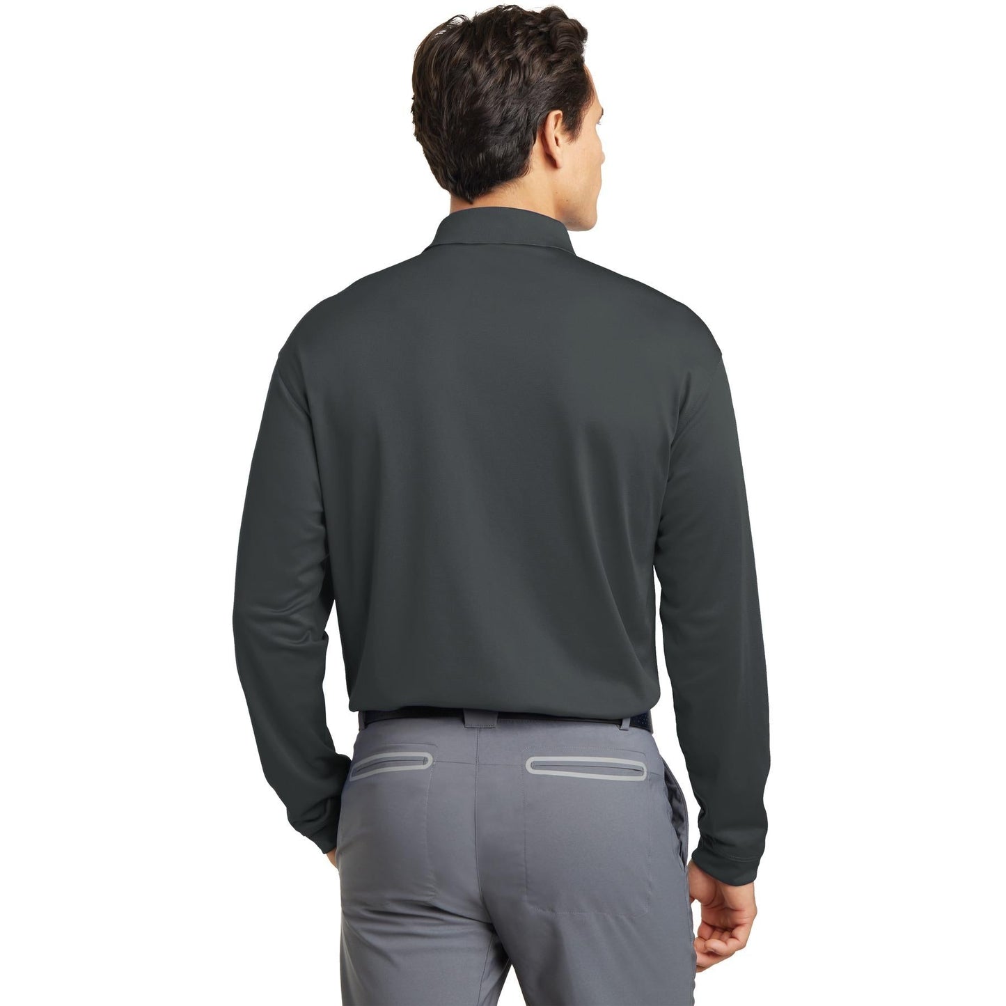 Anthracite Polo Shirt - Nike - Dri-FIT Stretch Fabric - Stylish Comfort