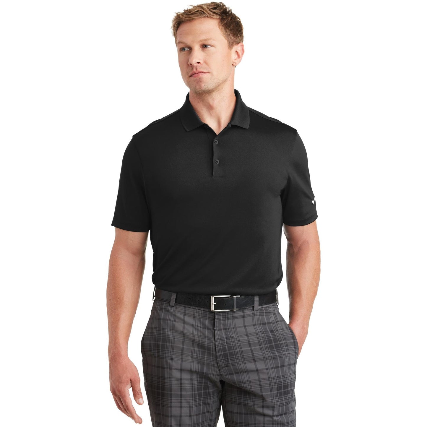 Anthracite Polo Shirt - Nike - Lightweight Fabric
