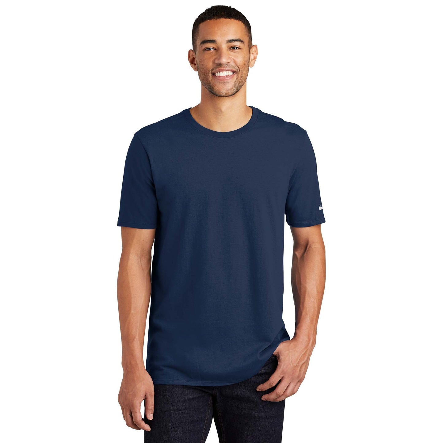 College Navy T-Shirts - Nike - Soft Cotton Tee - Cozy Fit