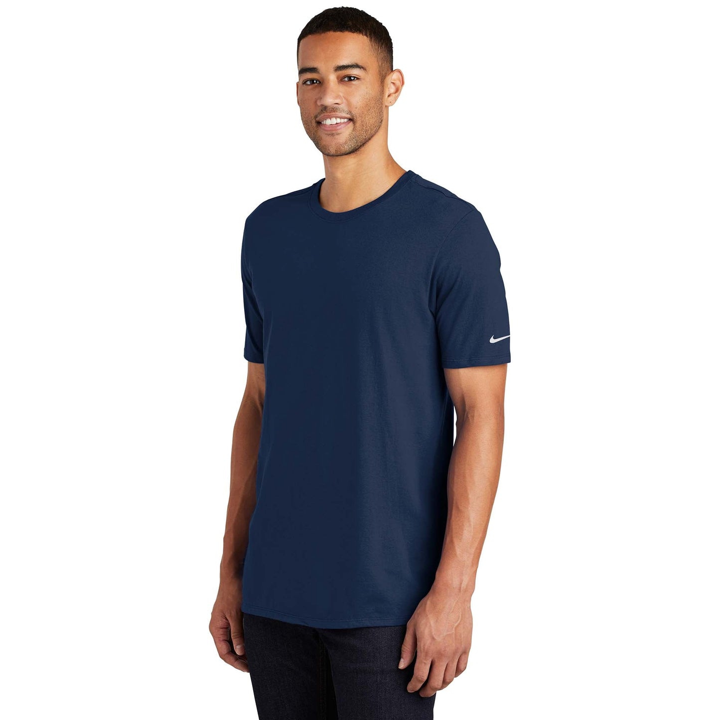 College Navy T-Shirts - Nike - Soft Cotton Tee - Cozy Fit