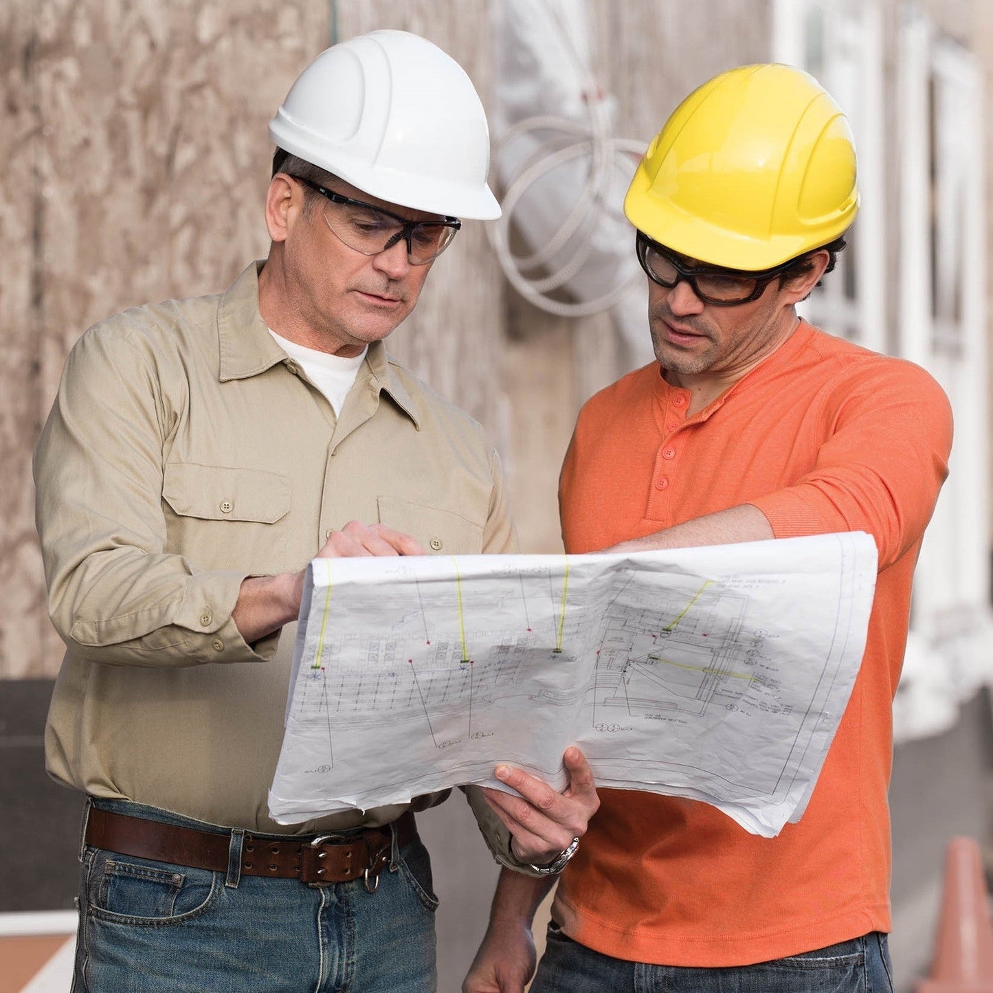 White Hard Hats - Honeywell - Quick-Fit Suspension