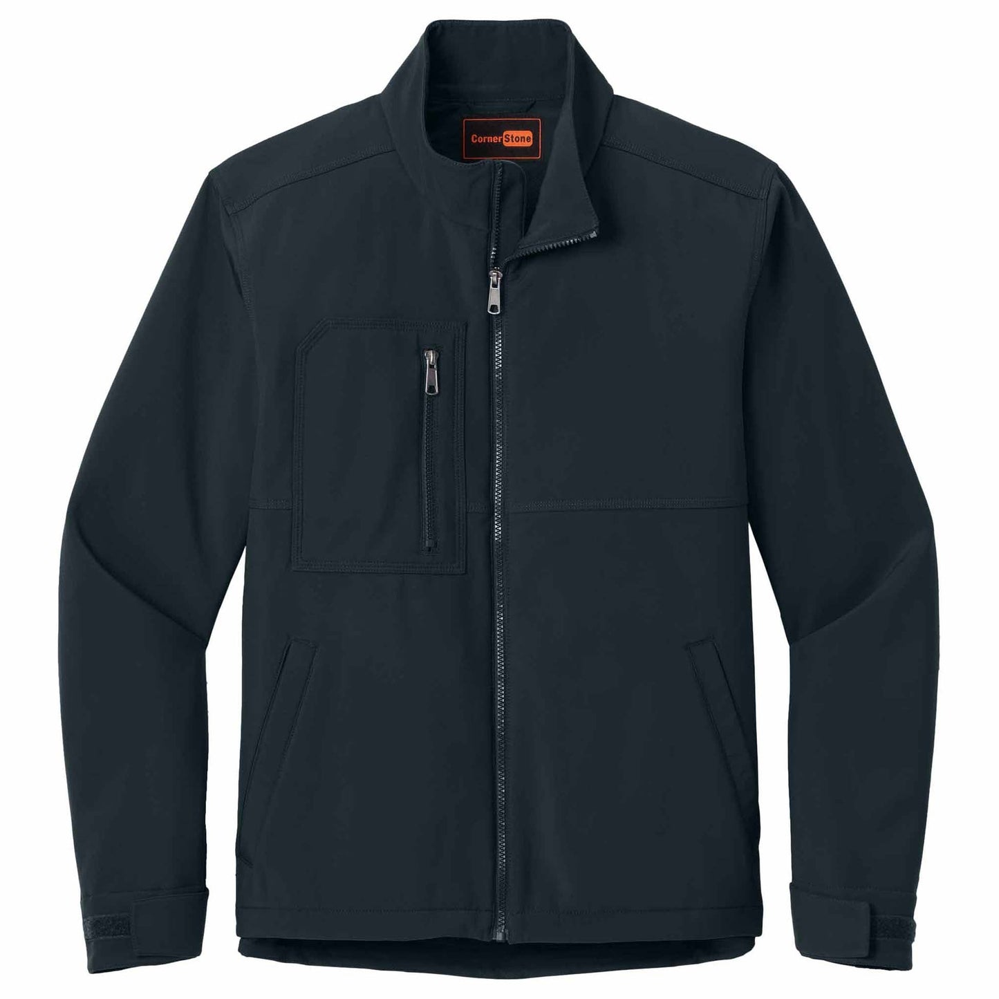 Black Soft Shell Jacket - Cornerstone - Water-Resistant