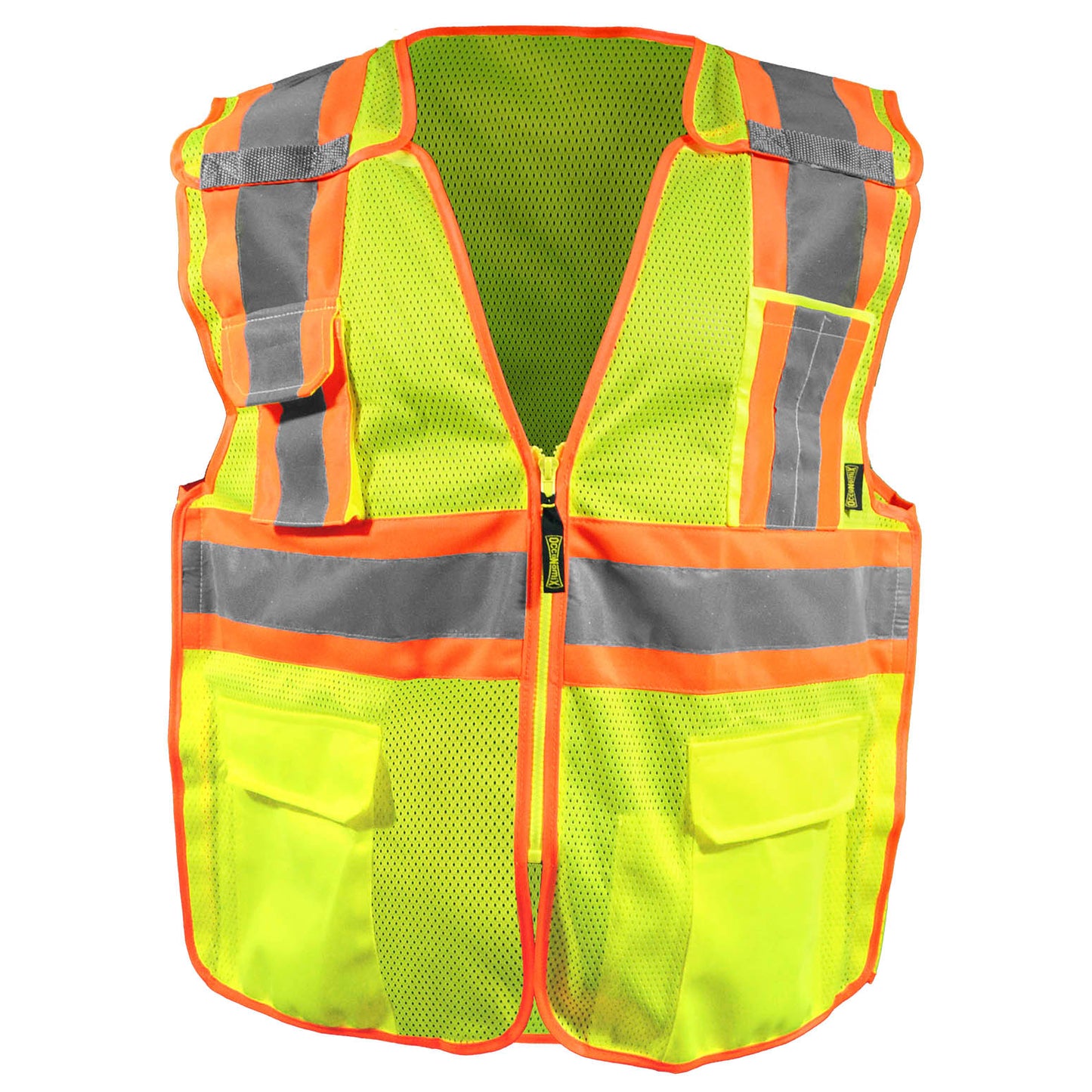 Yellow/Lime Safety Vests - OccuNomix - Breakaway Mesh