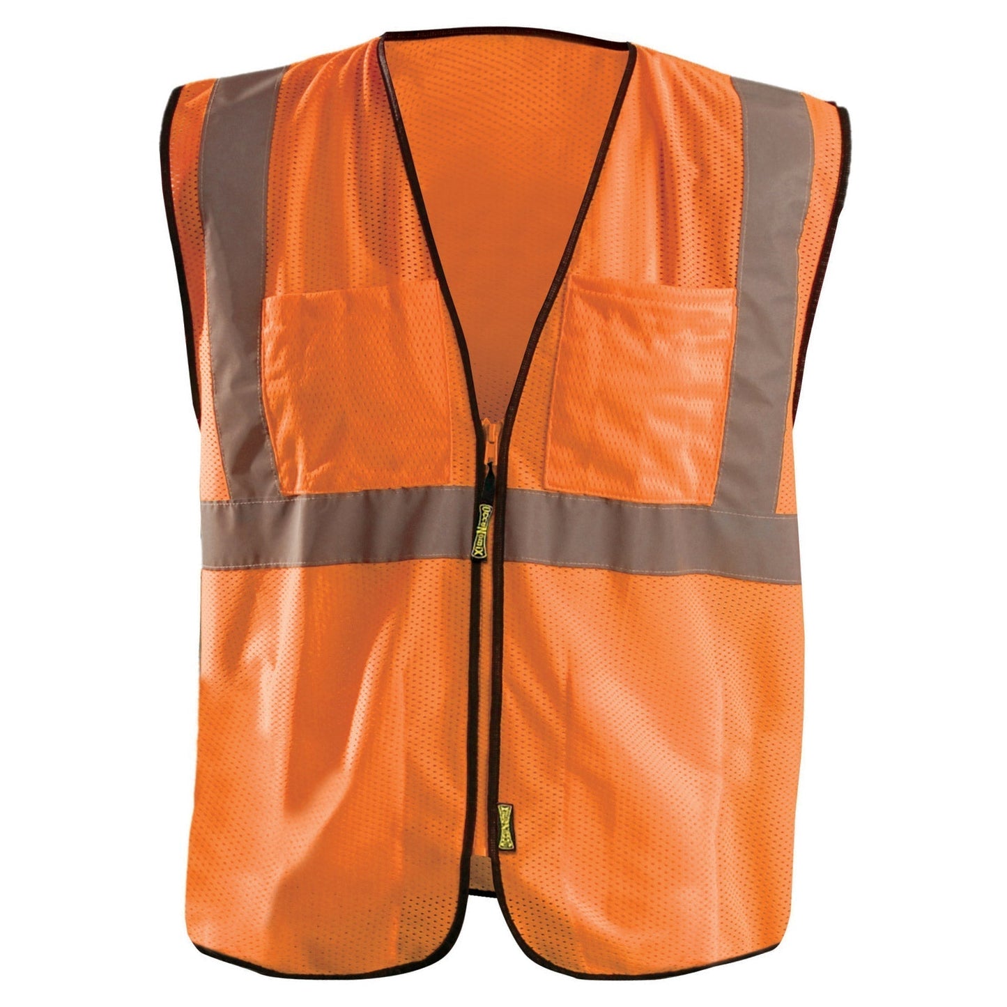 Orange Safety Vests - OccuNomix - Reflective Mesh
