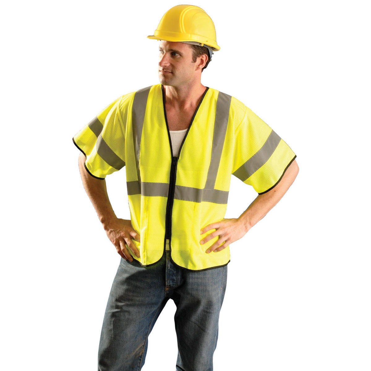 Orange Safety Vests - OccuNomix - Reflective Mesh