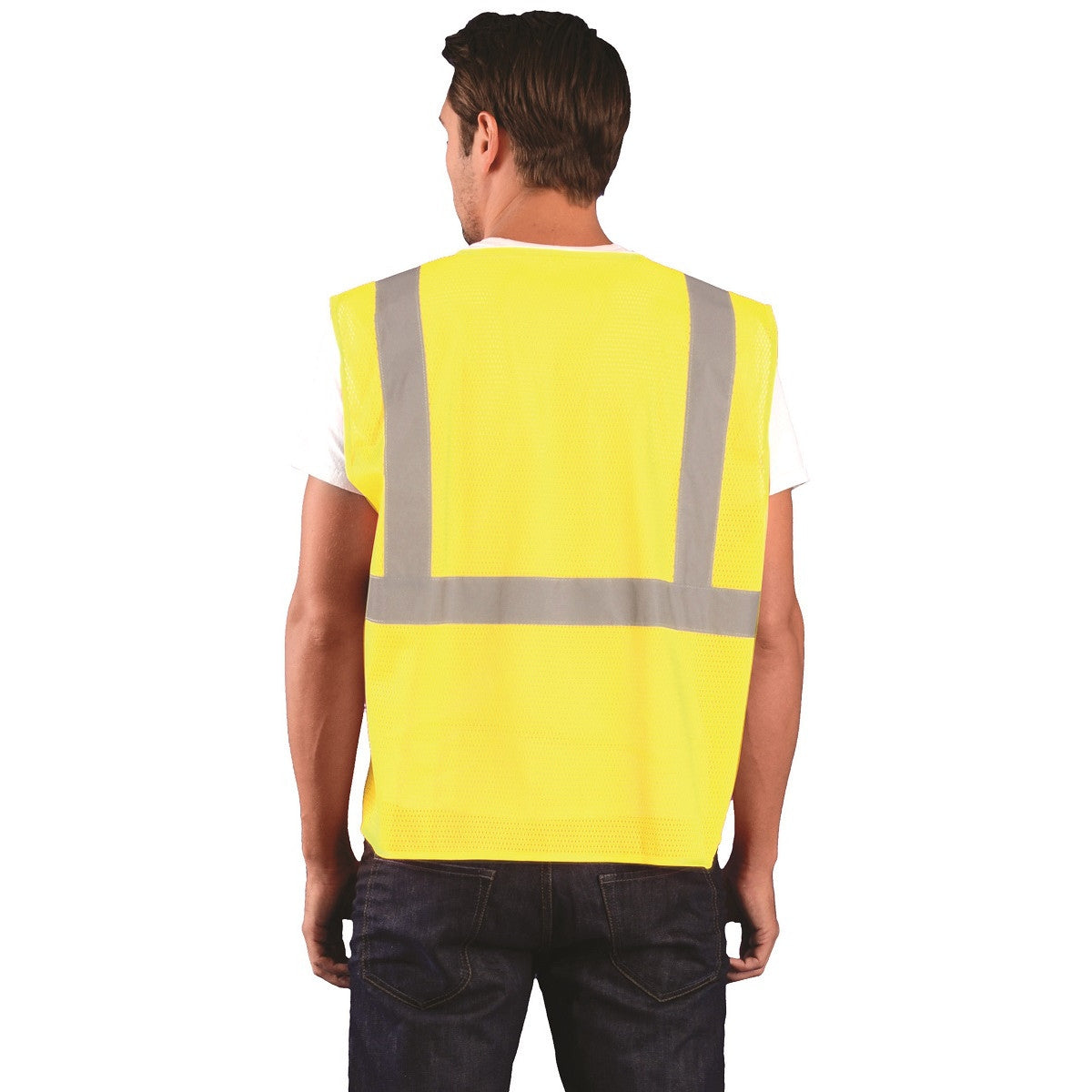 Orange Safety Vest - OccuNomix - Reflective Mesh Design