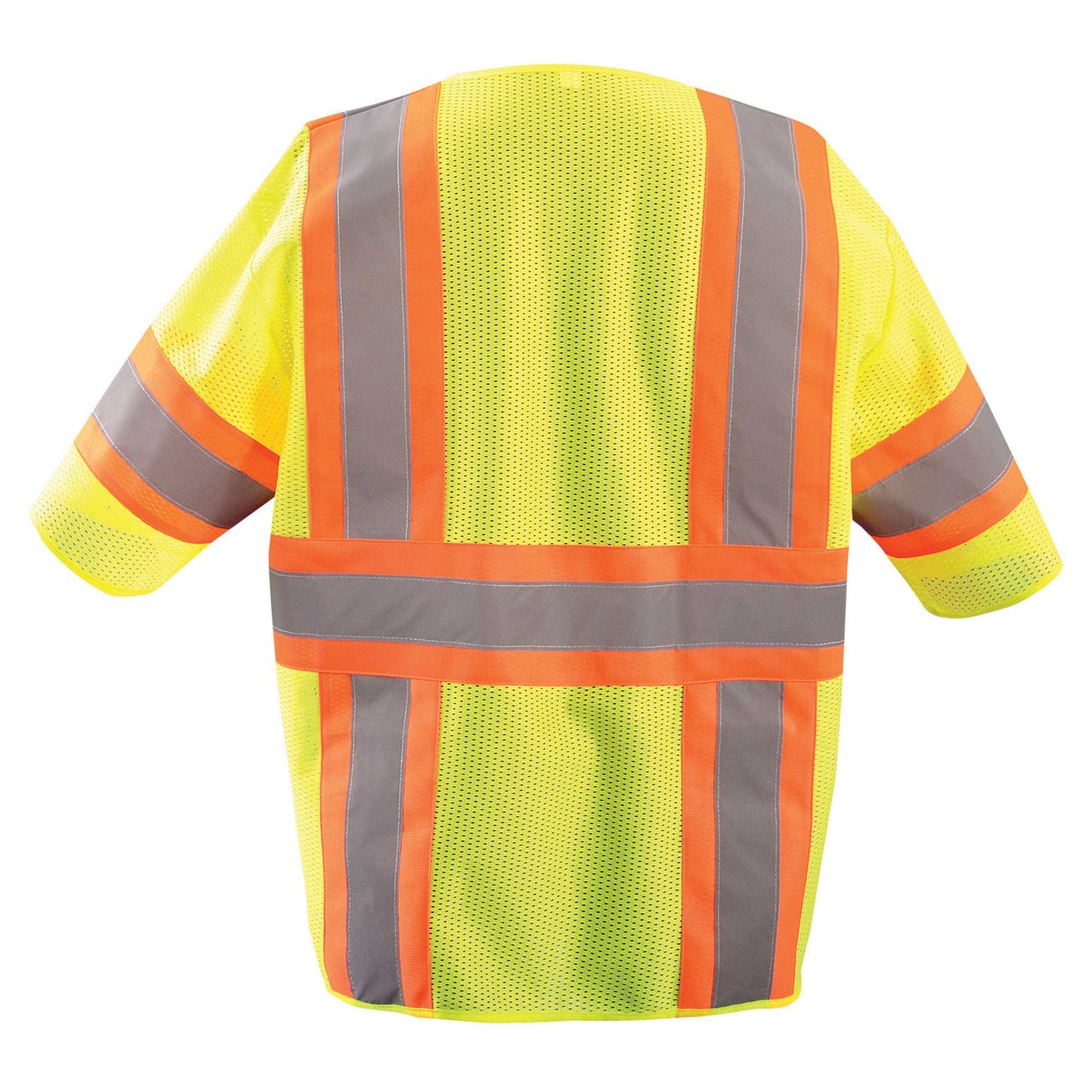 Orange Safety Vests - OccuNomix - Two-Tone Mesh