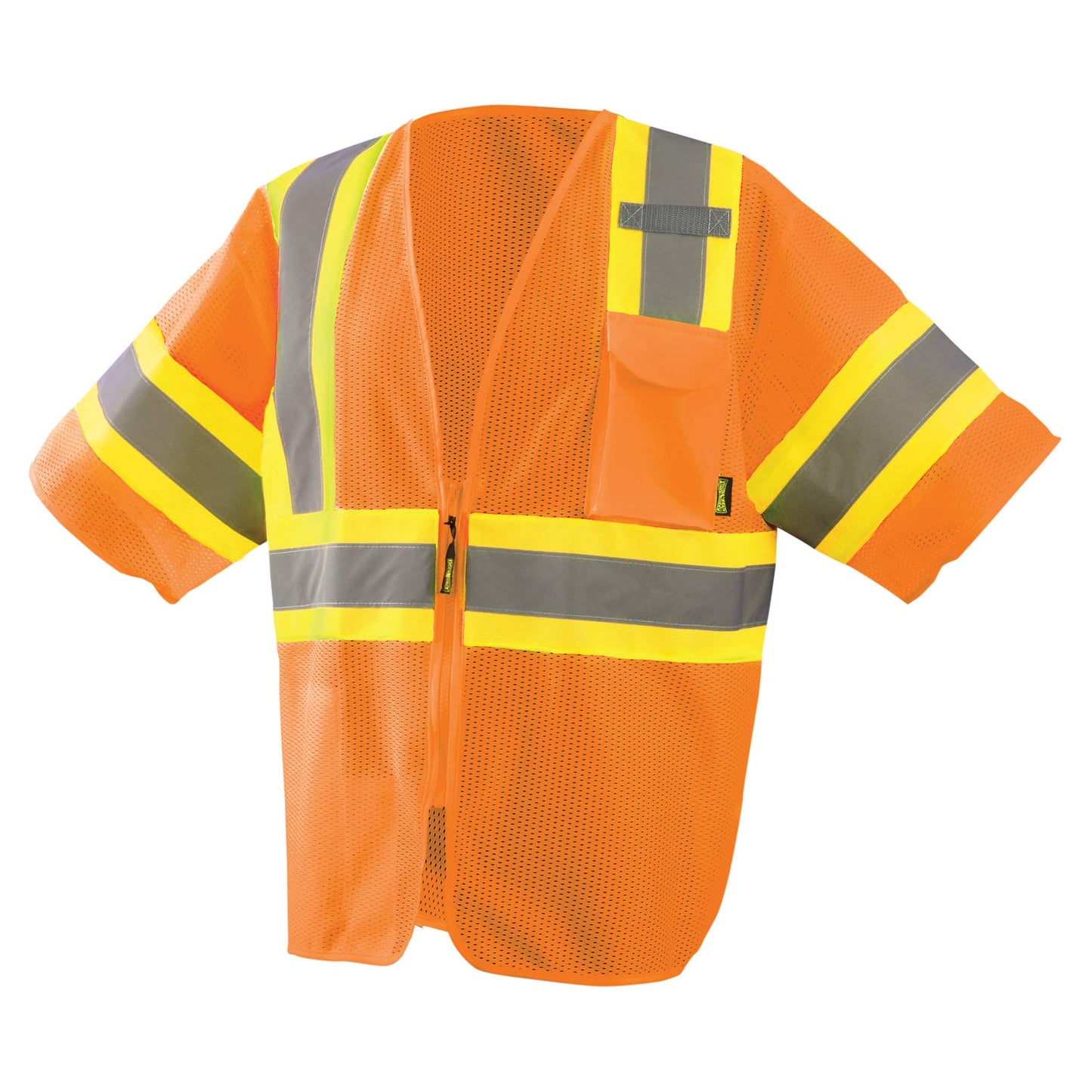 Orange Safety Vests - OccuNomix - Two-Tone Mesh