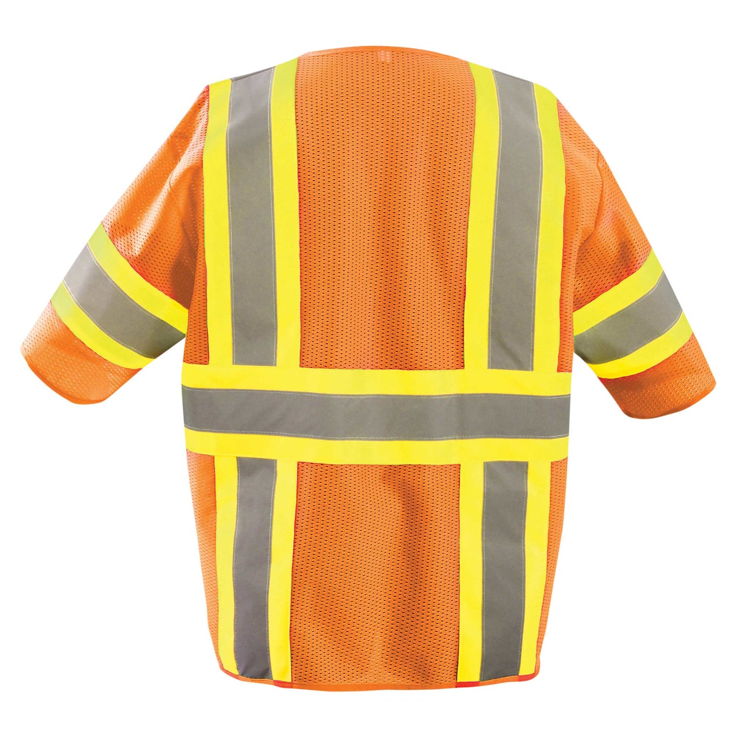 Orange Safety Vests - OccuNomix - Two-Tone Mesh