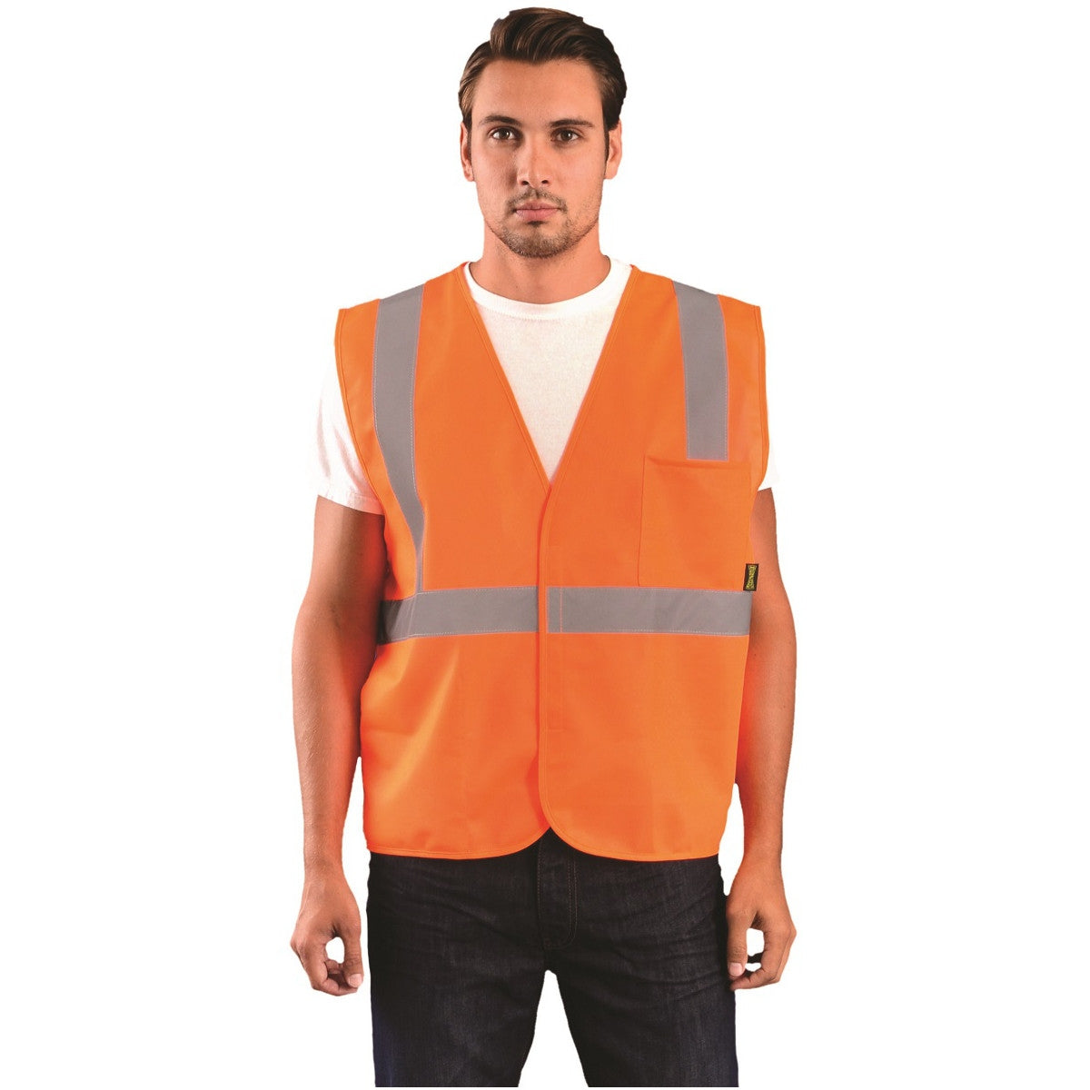 Orange Safety Vest - OccuNomix - ANSI Compliant