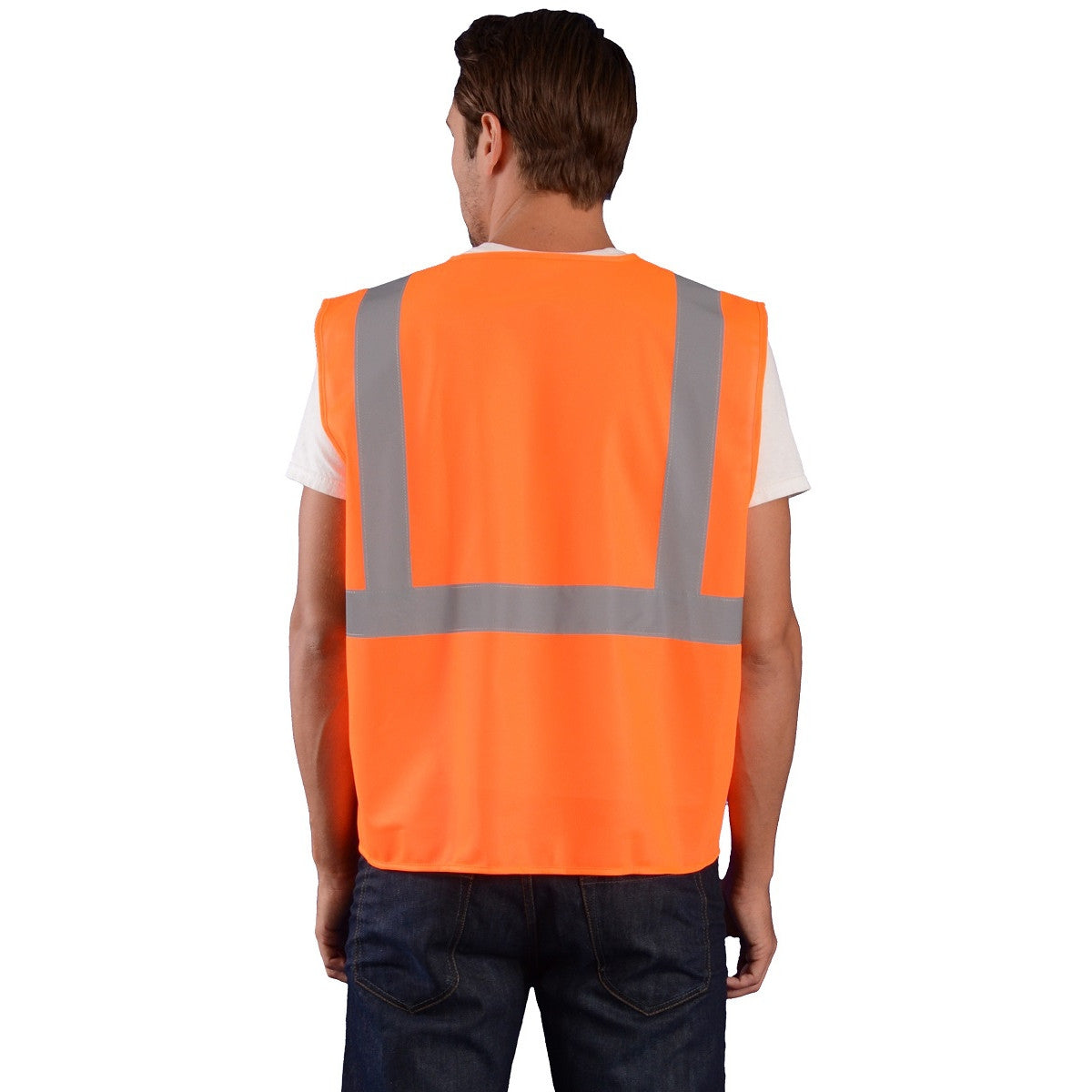 Orange Safety Vest - OccuNomix - ANSI Compliant