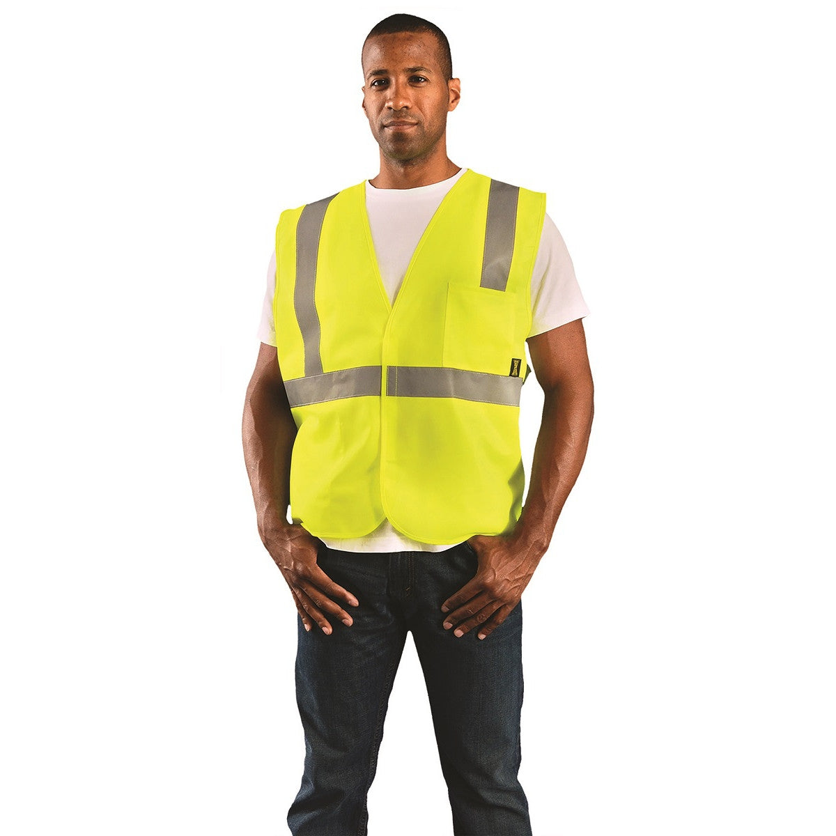 Orange Safety Vest - OccuNomix - ANSI Compliant