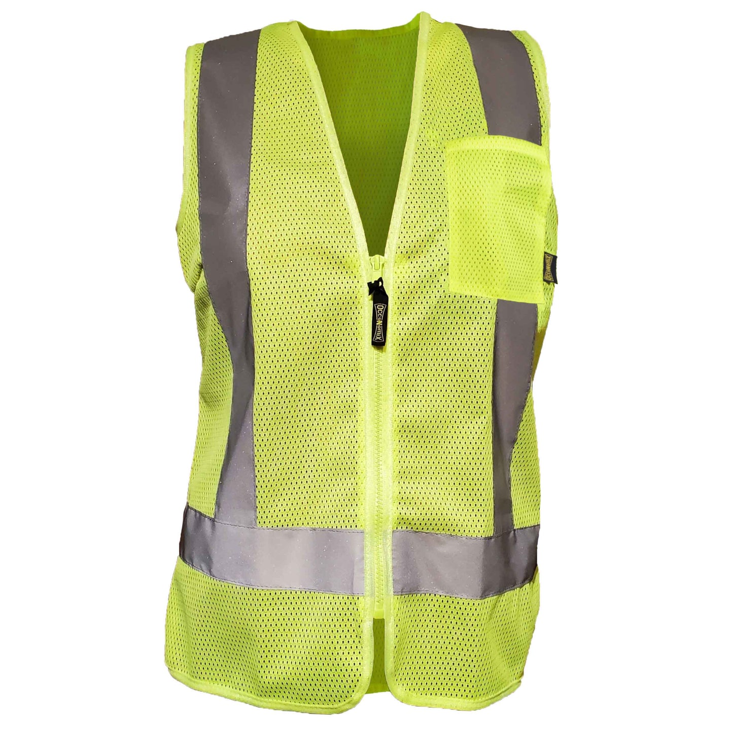 Yellow/Lime Safety Vests - OccuNomix - Recycled Mesh