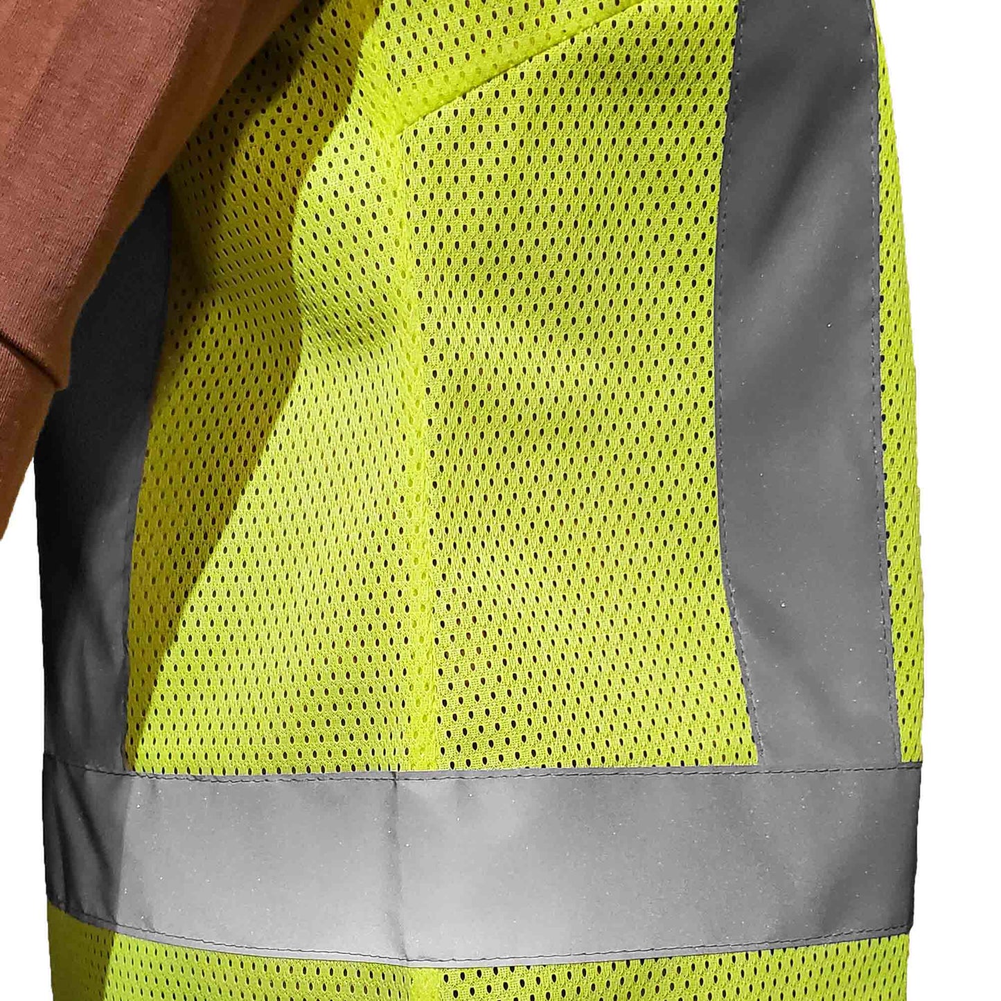 Yellow/Lime Safety Vests - OccuNomix - Recycled Mesh