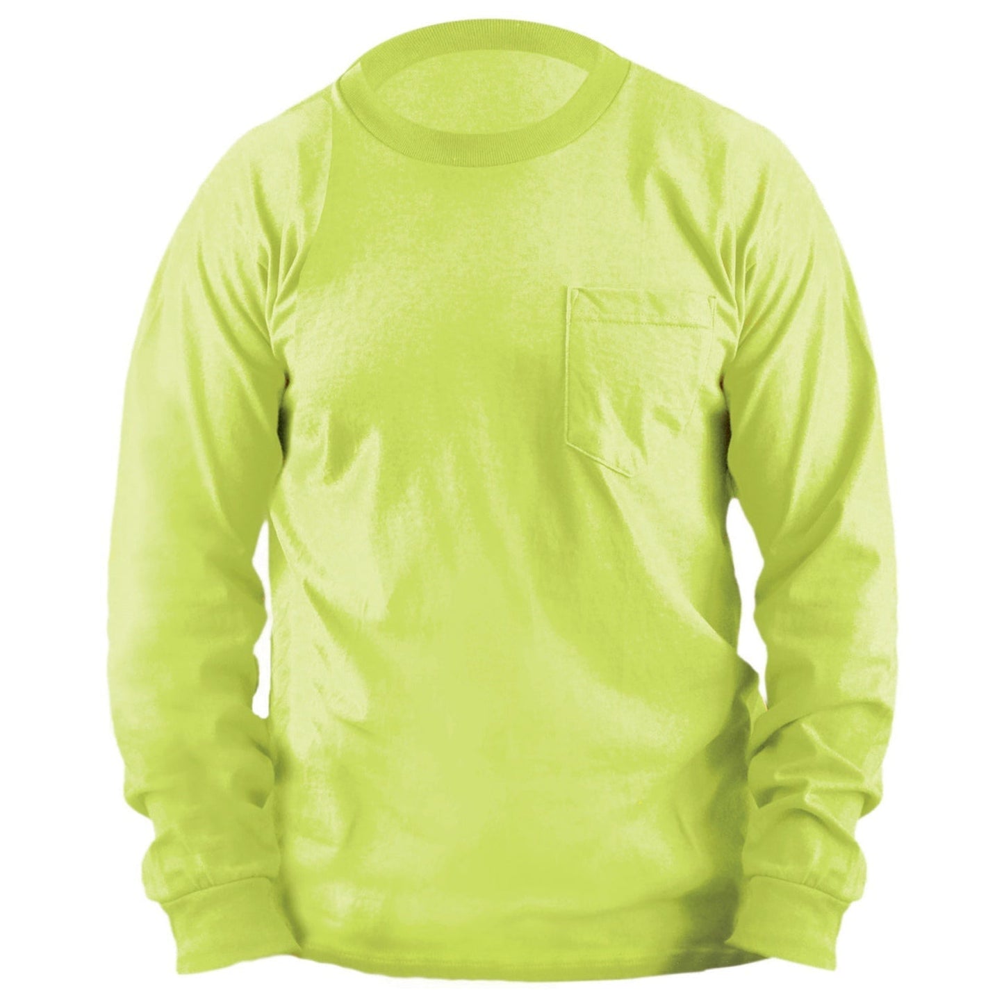 Yellow/Lime Safety Shirt - OccuNomix - Long Sleeve Cotton