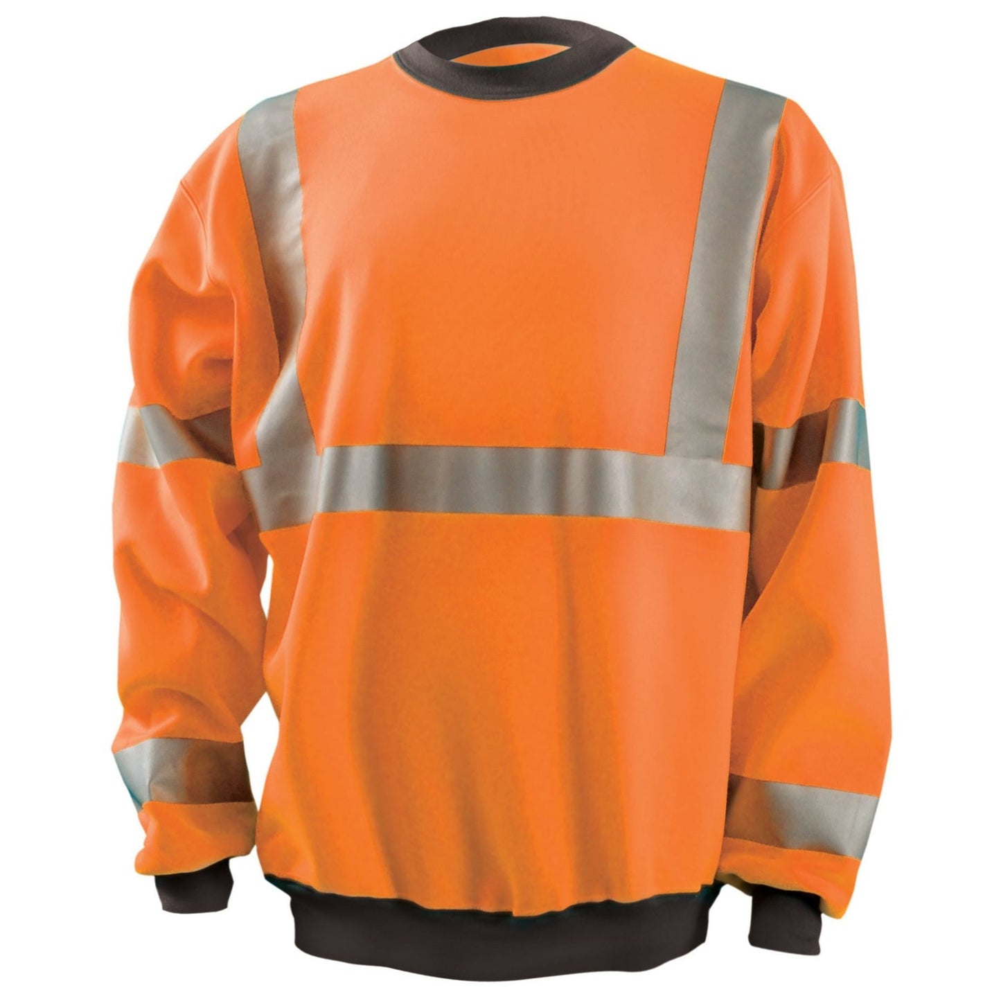Orange Safety Sweatshirts - OccuNomix - Reflective Fleece