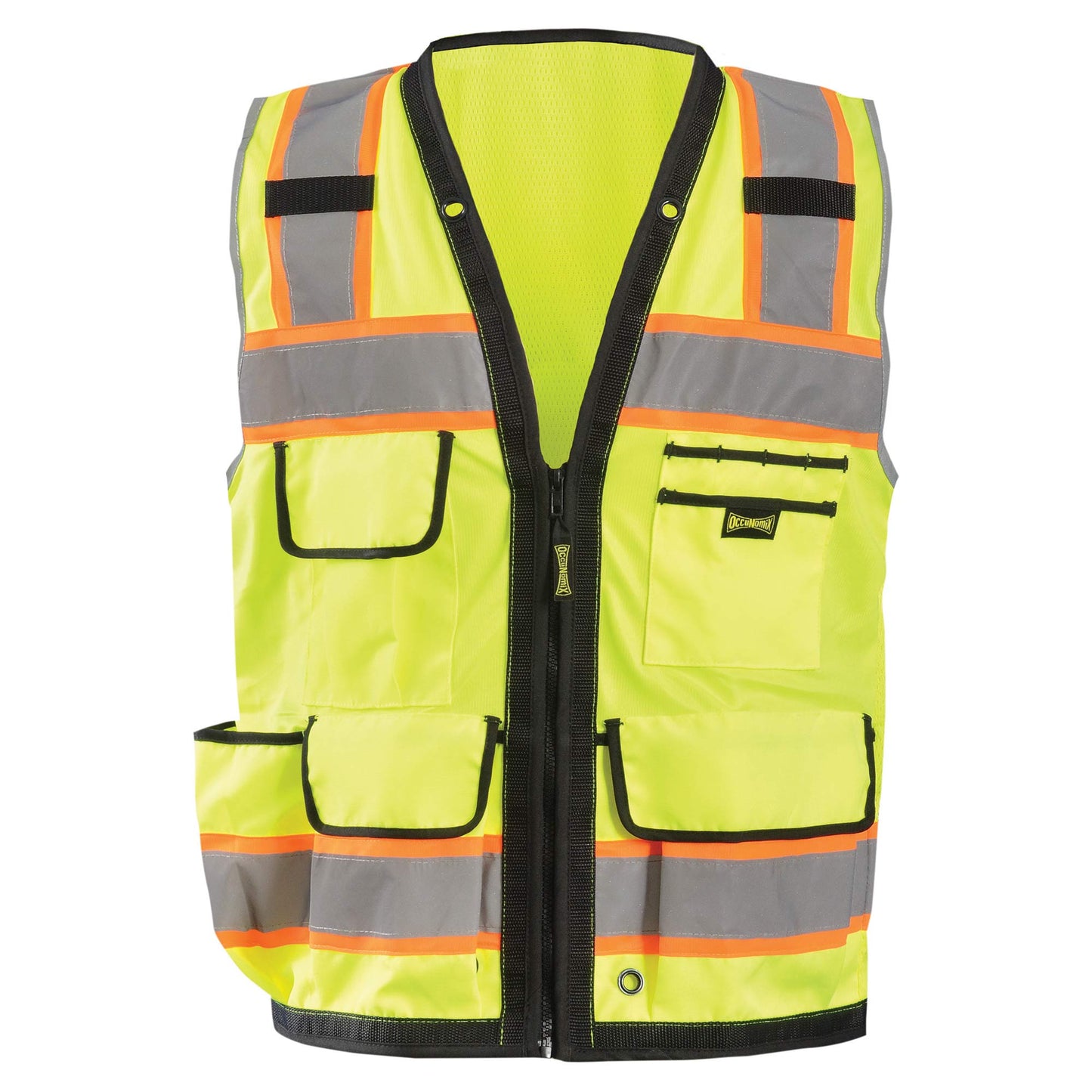 Orange Safety Vests - OccuNomix - Heavy Duty Design
