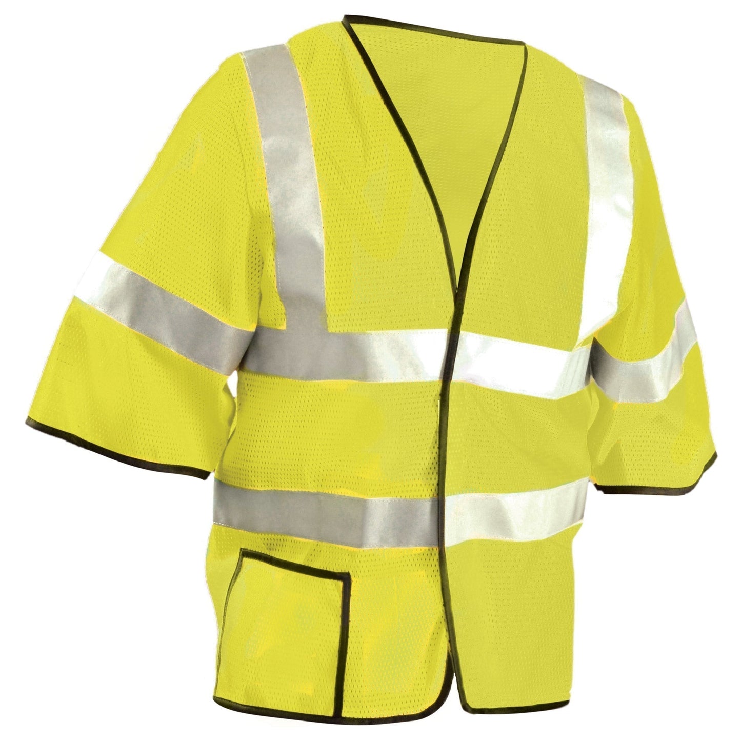 Yellow/Lime Safety Vests | OccuNomix | Lux-Hscool3 Type R Class 3 Dual Stripe Mesh