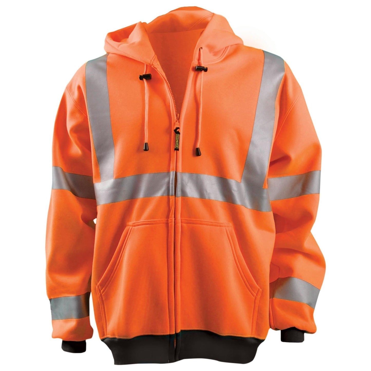 Orange Safety Sweatshirts - OccuNomix - Full Zip Hoodie