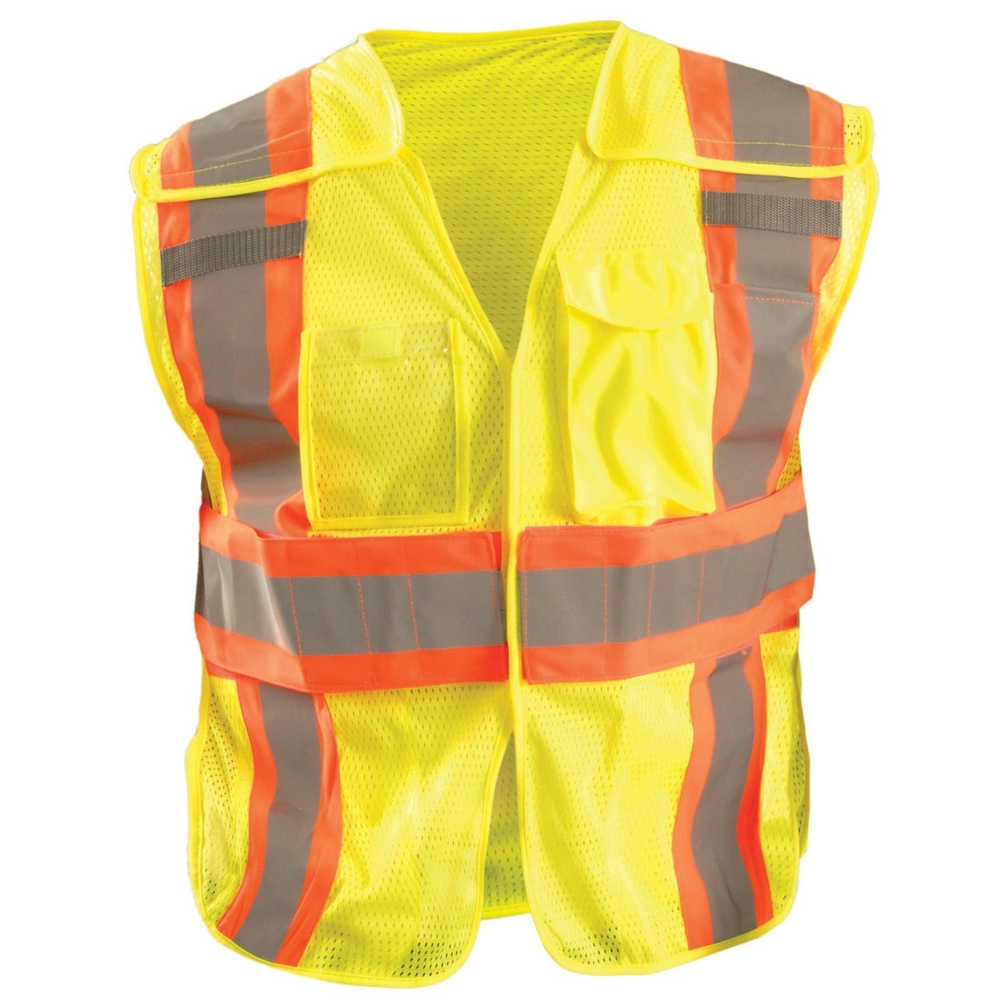 Yellow/Lime Safety Vests - OccuNomix - Expandable Mesh