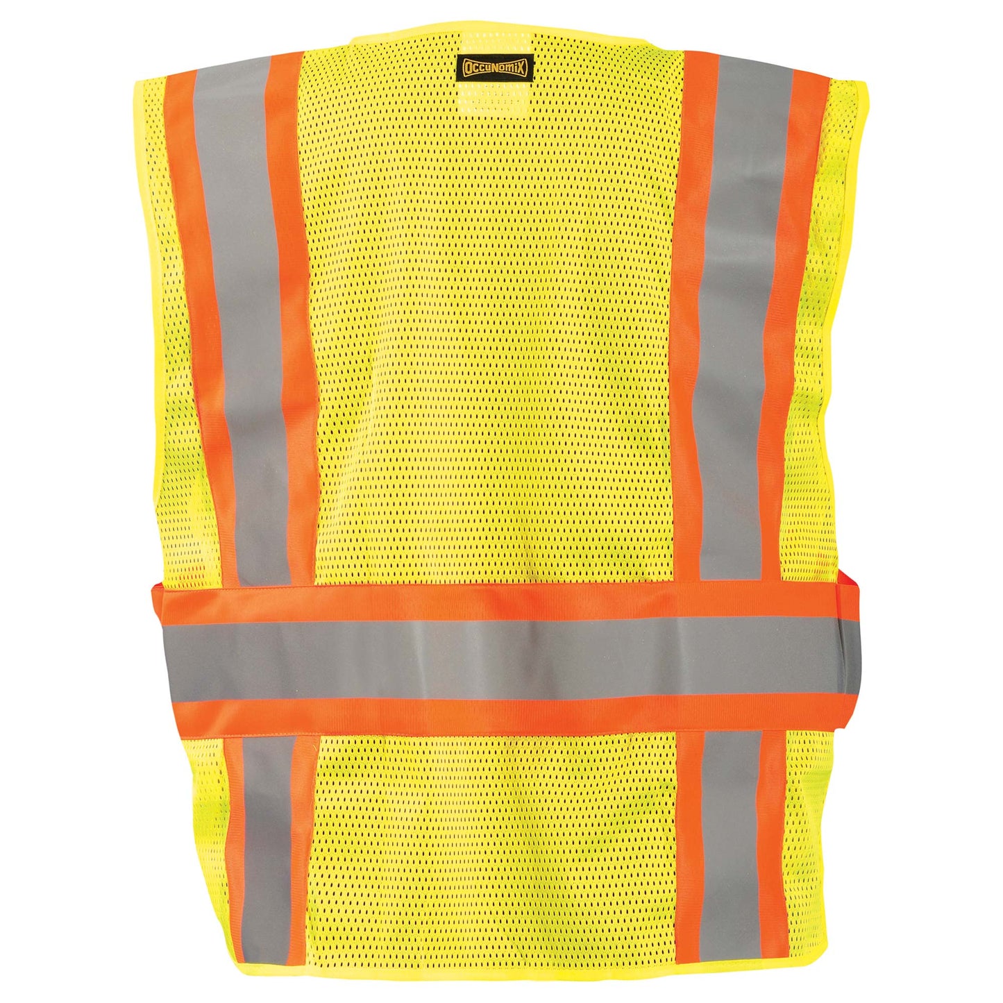 Yellow/Lime Safety Vests - OccuNomix - Expandable Mesh