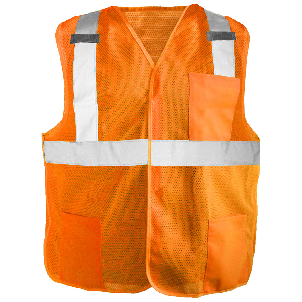 Orange Safety Vest - OccuNomix - Breakaway Design