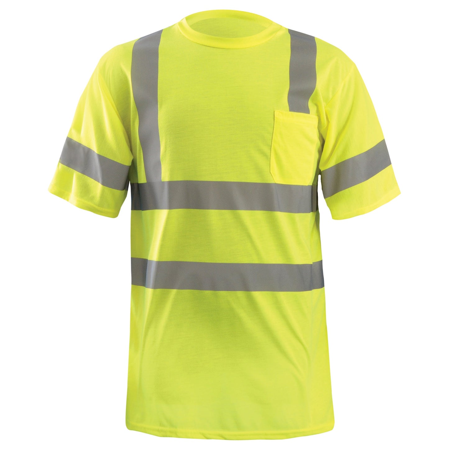 Yellow/Lime Safety Shirt - OccuNomix - Wicking Fabric