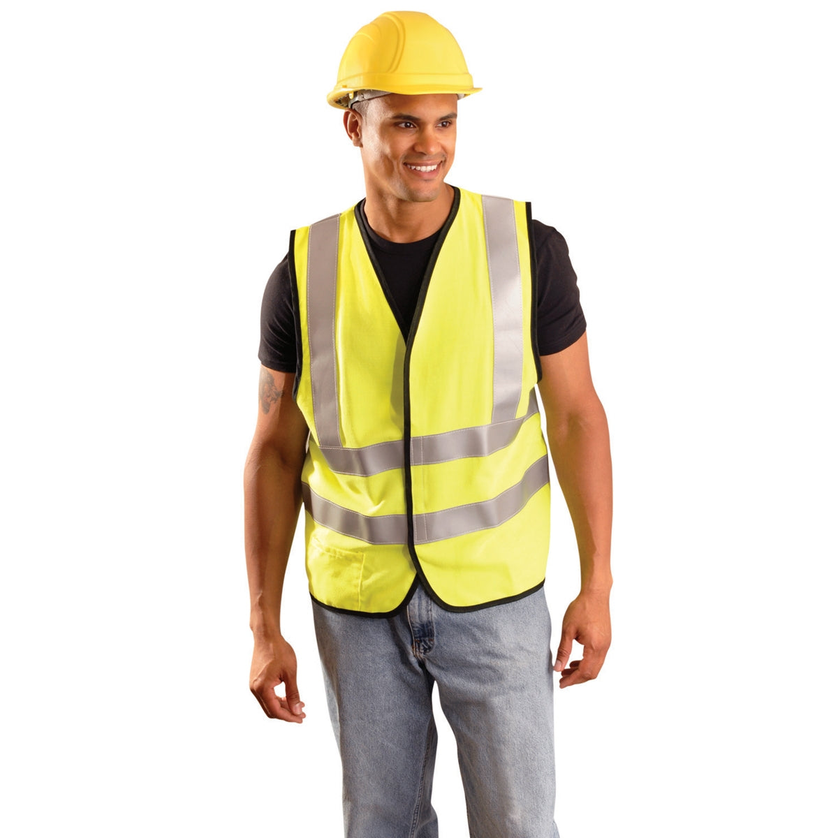 Yellow/Lime Safety Vest - OccuNomix - Flame Resistant