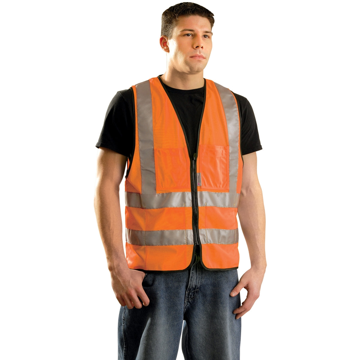 Orange Safety Vest - OccuNomix - Reflective Design