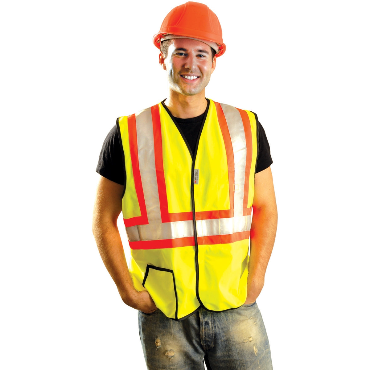 Yellow/Lime Safety Vests - OccuNomix - Reflective Design