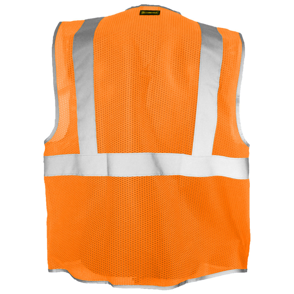 Orange Safety Vests - OccuNomix - Mesh Design