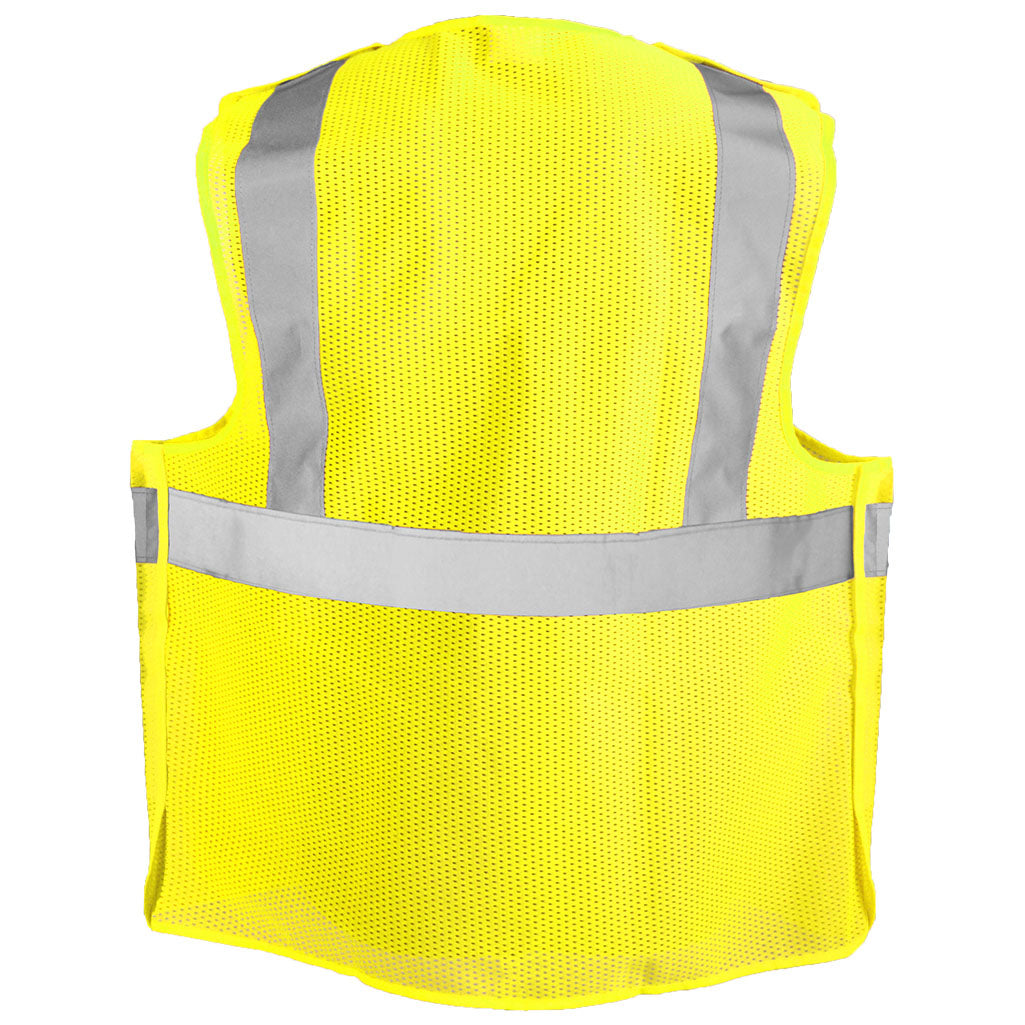 Yellow/Lime Safety Vest - OccuNomix - Breakaway Design