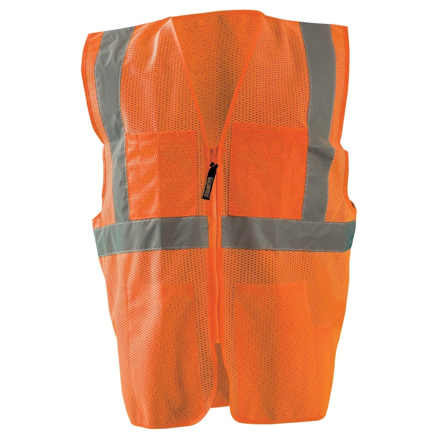 Orange Safety Vest - OccuNomix - Mesh Reflective