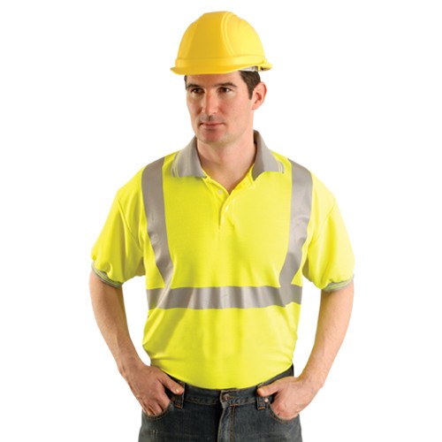 Yellow/Lime Safety Shirt - OccuNomix - Reflective Design