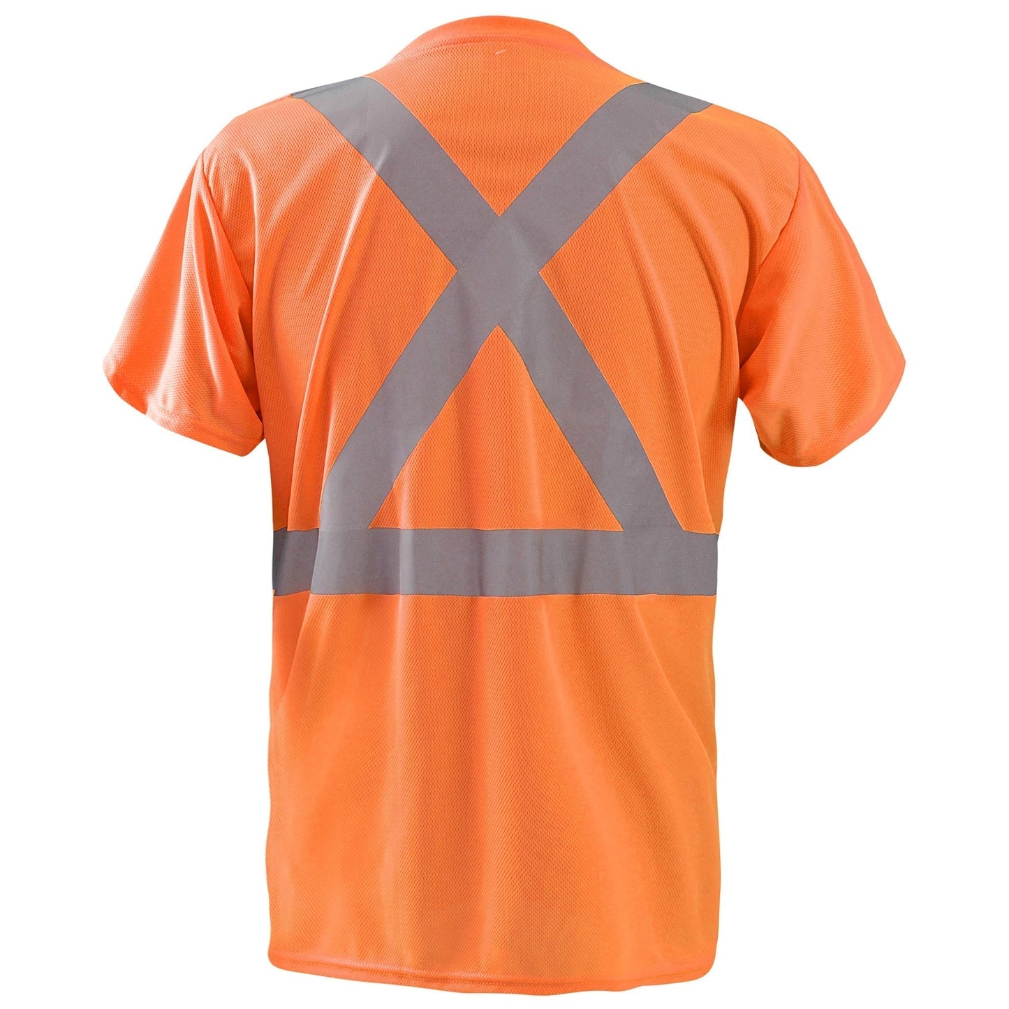 Orange Safety Shirt - OccuNomix - Wicking Birdseye Fabric