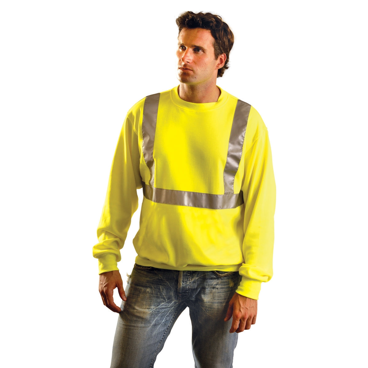 Yellow/Lime Safety Sweatshirts - OccuNomix - Classic Design