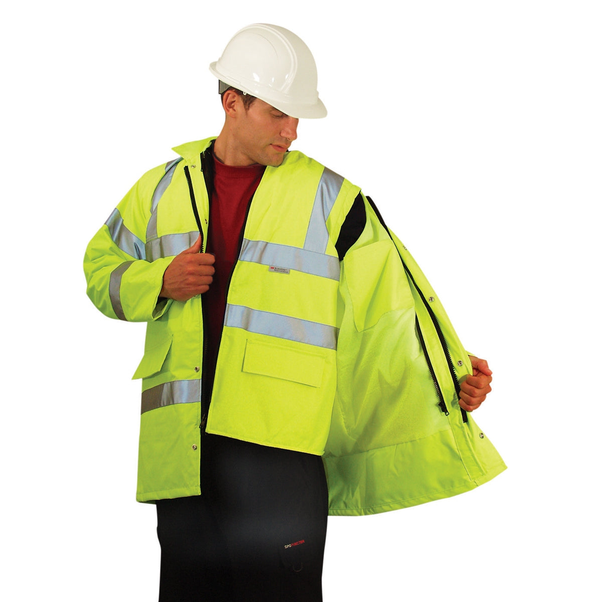 Orange Safety Jacket - OccuNomix - Waterproof Design
