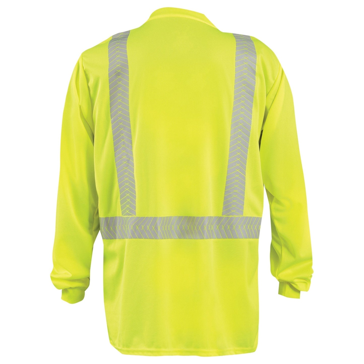 Yellow/Lime Safety Shirt - OccuNomix - Long Sleeve Wicking