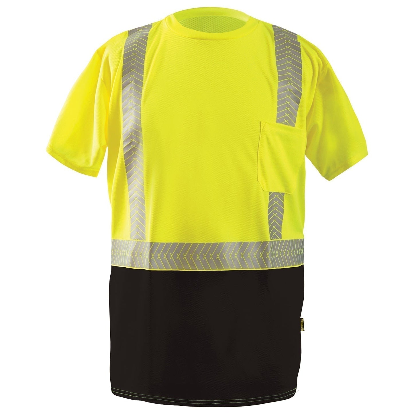 Yellow Lime Safety Shirt - OccuNomix - Wicking Polyester
