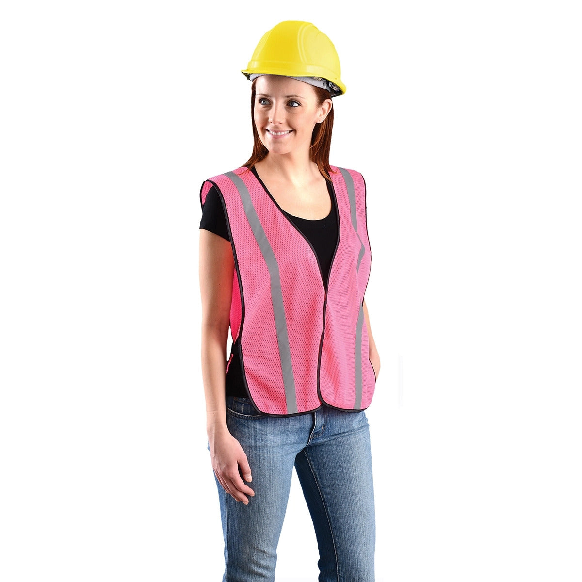 Pink Safety Vests - OccuNomix - High Visibility Mesh