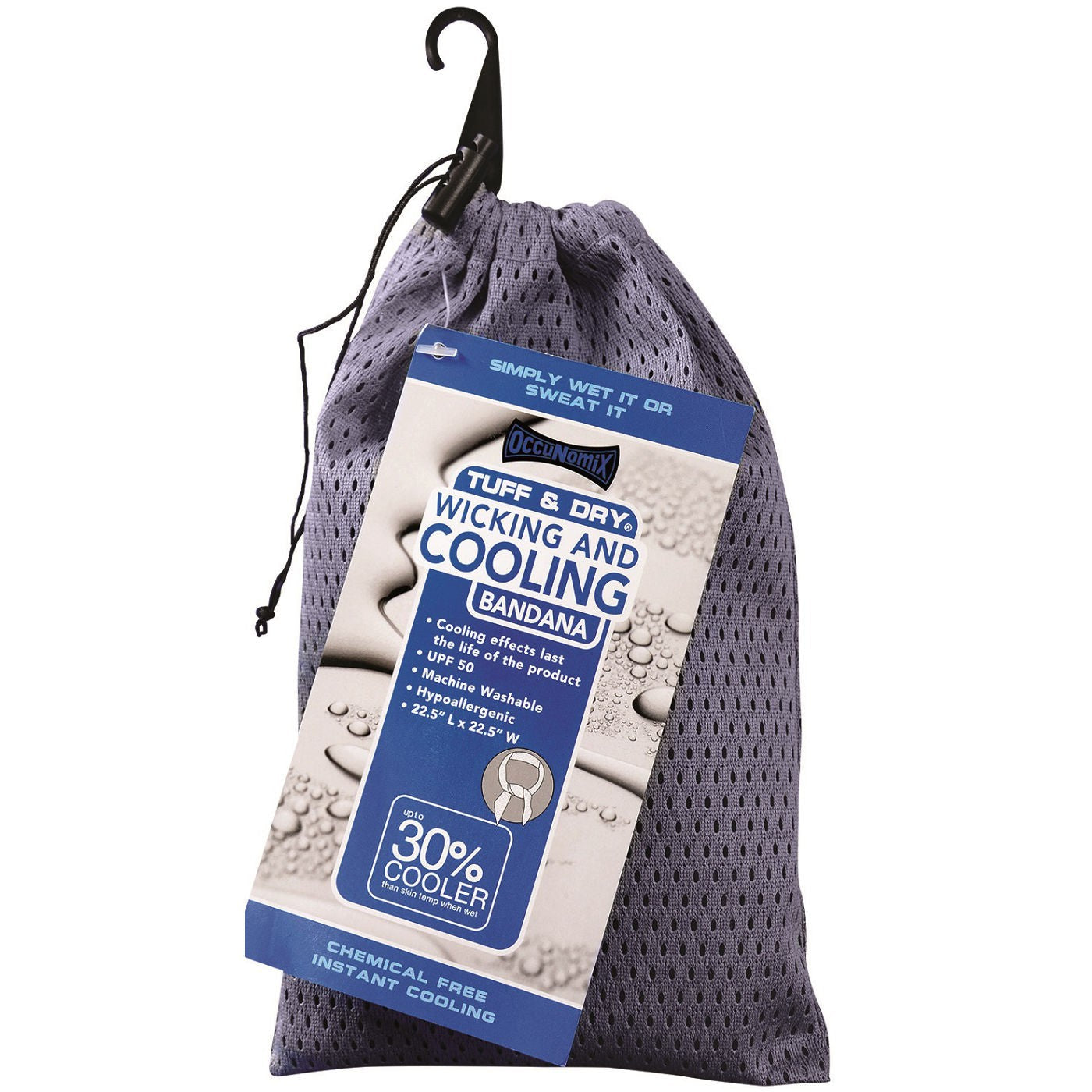 Navy Cooling Bandanas - OccuNomix - Wicking Fabric